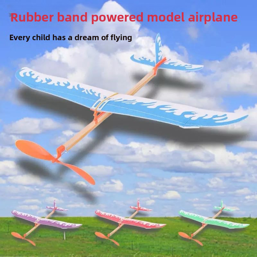 Play Kids Outdoor - DIY Rubber Band Airplanes Powered Glider