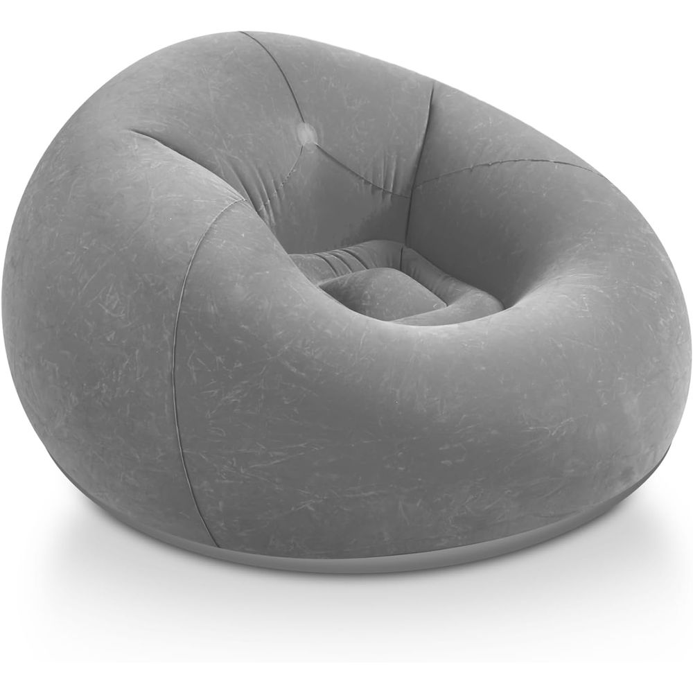 Kids Outdoor Bean Bag Chair - Inflatable Bean Bag Chairs, Grey Portable