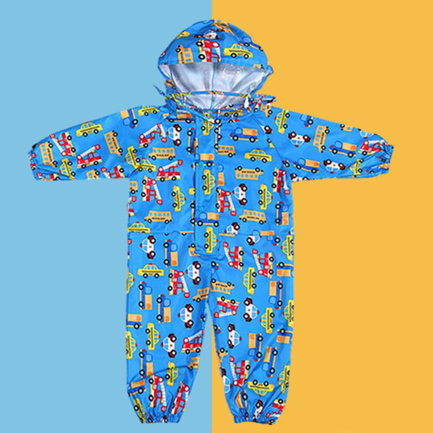 Kids Outdoor Overalls - Kids Rainsuit Overalls Fashion Full Print
