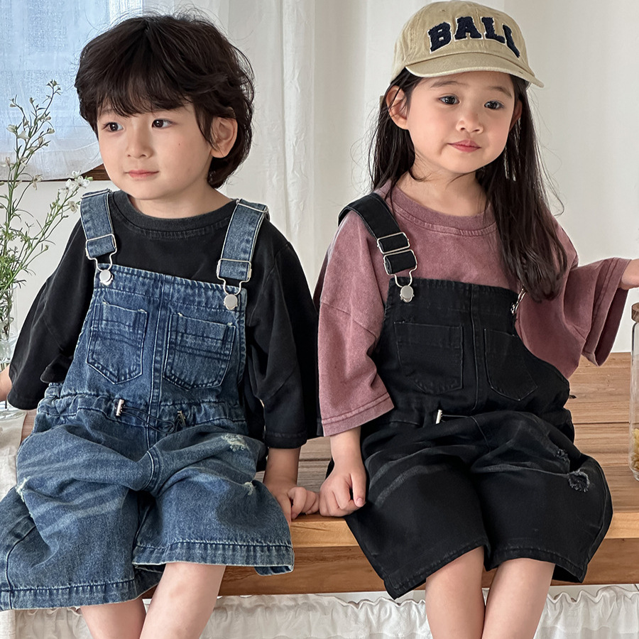Kids Outdoor Overalls - 2026 Summer Unisex Kids Denim Bib