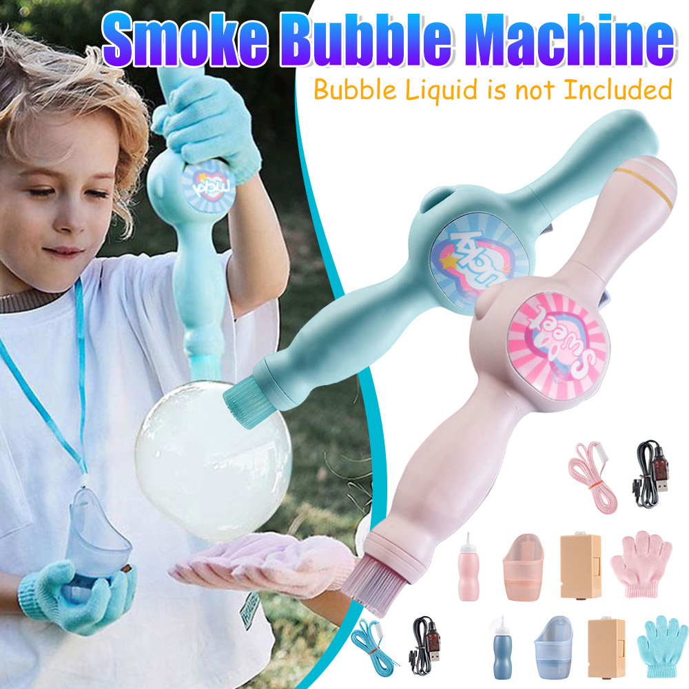 Play Kids Outdoor - Elastic Smoke Bubble Machine Portable Bubble