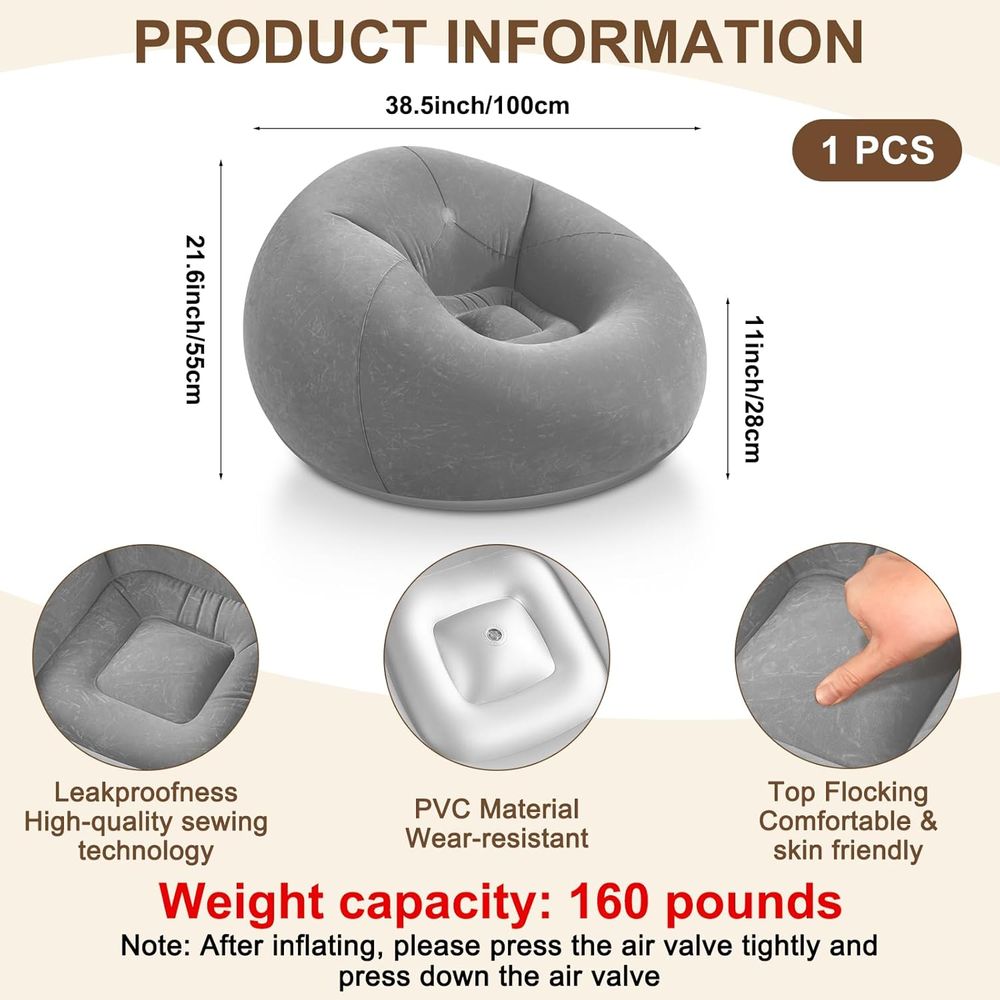 Inflatable Bean Bag Chairs, Gr - огляд і ціна Kids Outdoor Bean Bag Chair
