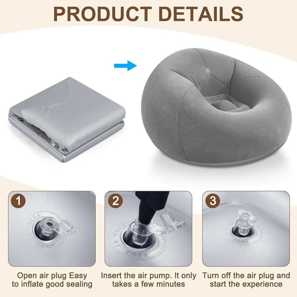 Inflatable Bean Bag Chairs, Gr - огляд і ціна Kids Outdoor Bean Bag Chair