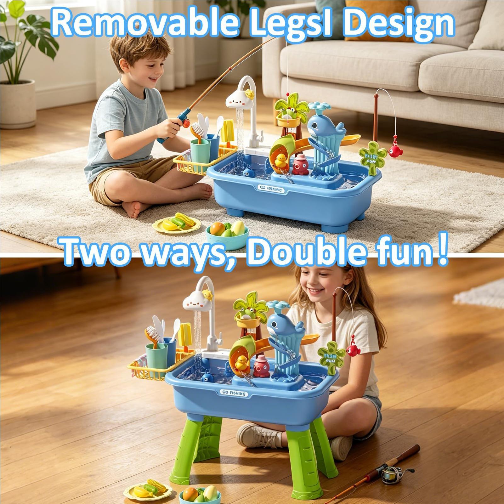 Outdoor Water Play Table for B - огляд і ціна Kids Outdoor Sensory Table