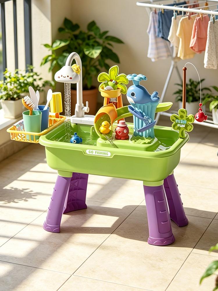 43Pcs Electric Kids Water Tabl - огляд і ціна Kids Outdoor Sensory Table