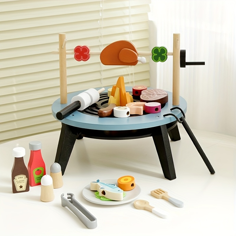 Wooden Barbecue Playset For Ki - огляд і ціна Kids Outdoor Grill Set