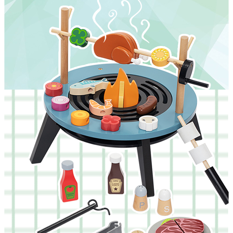 Wooden Barbecue Playset For Ki - огляд і ціна Kids Outdoor Grill Set