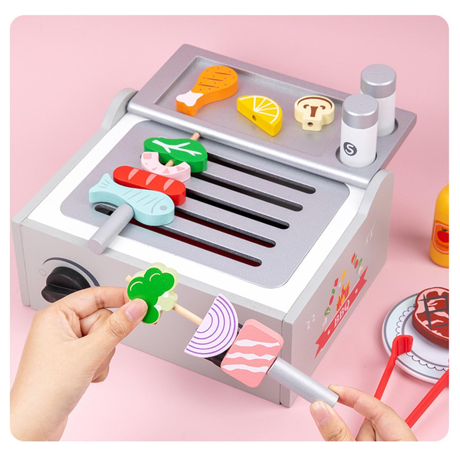 Kids Wooden Barbecue Playset - - огляд і ціна Kids Outdoor Grill Set