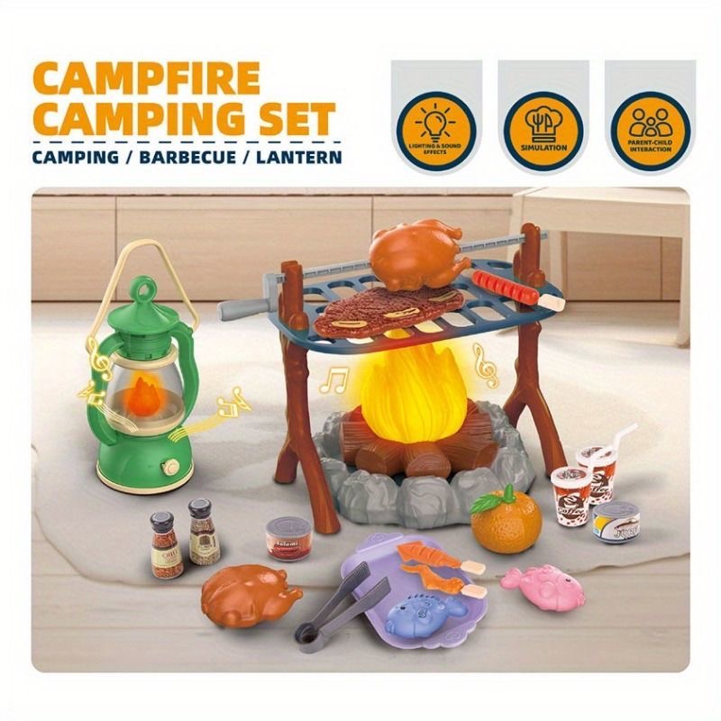 Kids Camping Play Set with LED - огляд і ціна Kids Outdoor Grill Set