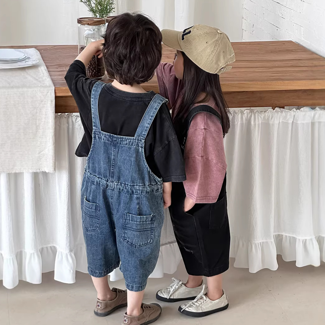 2026 Summer Unisex Kids Denim  - огляд і ціна Kids Outdoor Overalls