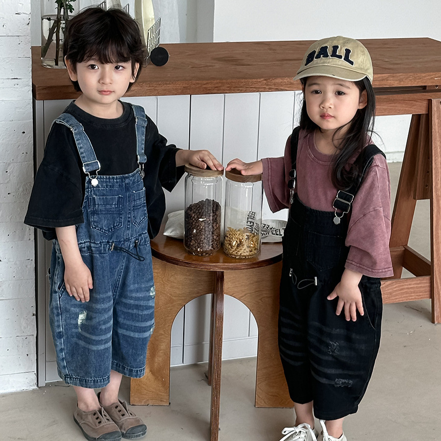 2026 Summer Unisex Kids Denim  - огляд і ціна Kids Outdoor Overalls