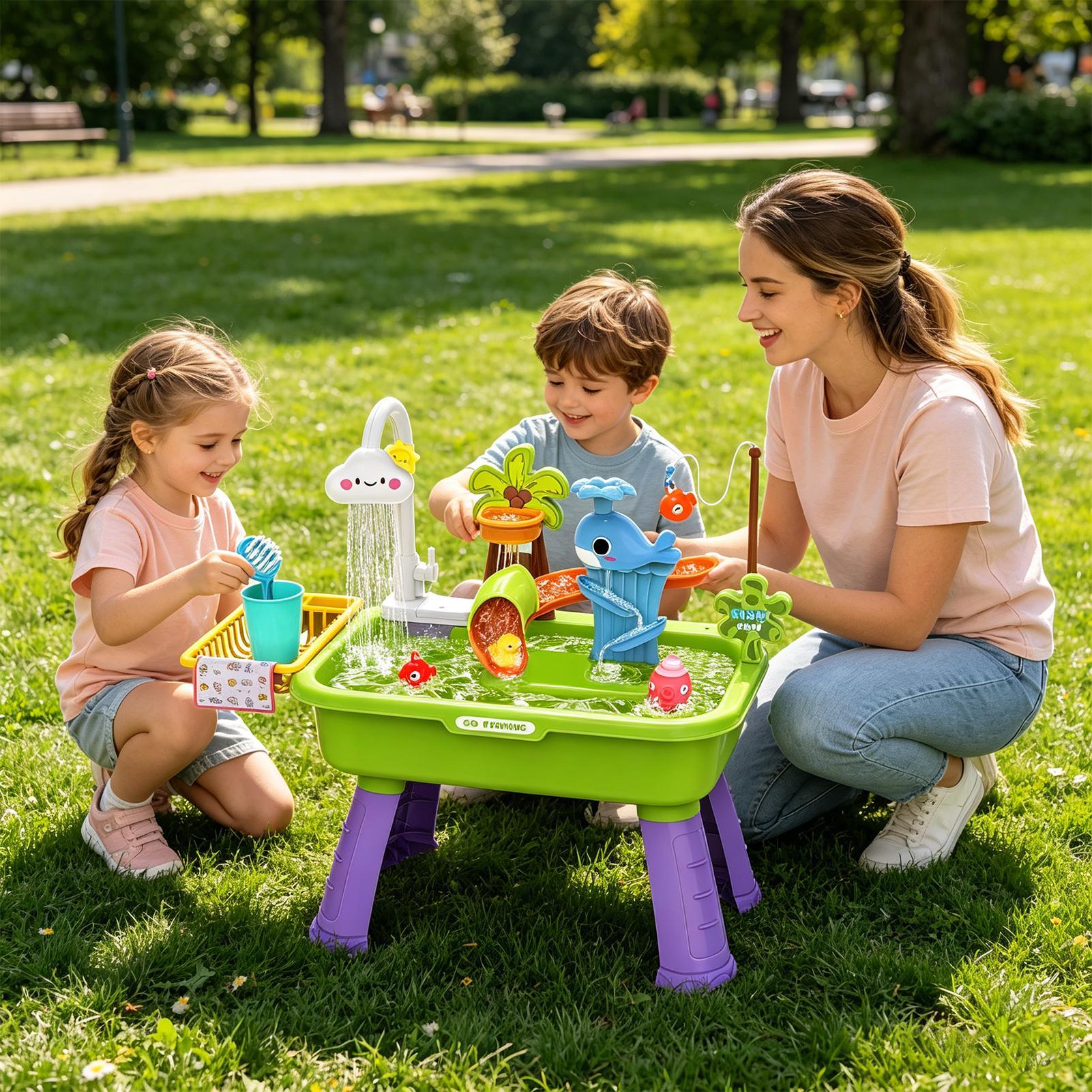 Upgraded Toddler Water Table K - огляд і ціна Kids Outdoor Sensory Table