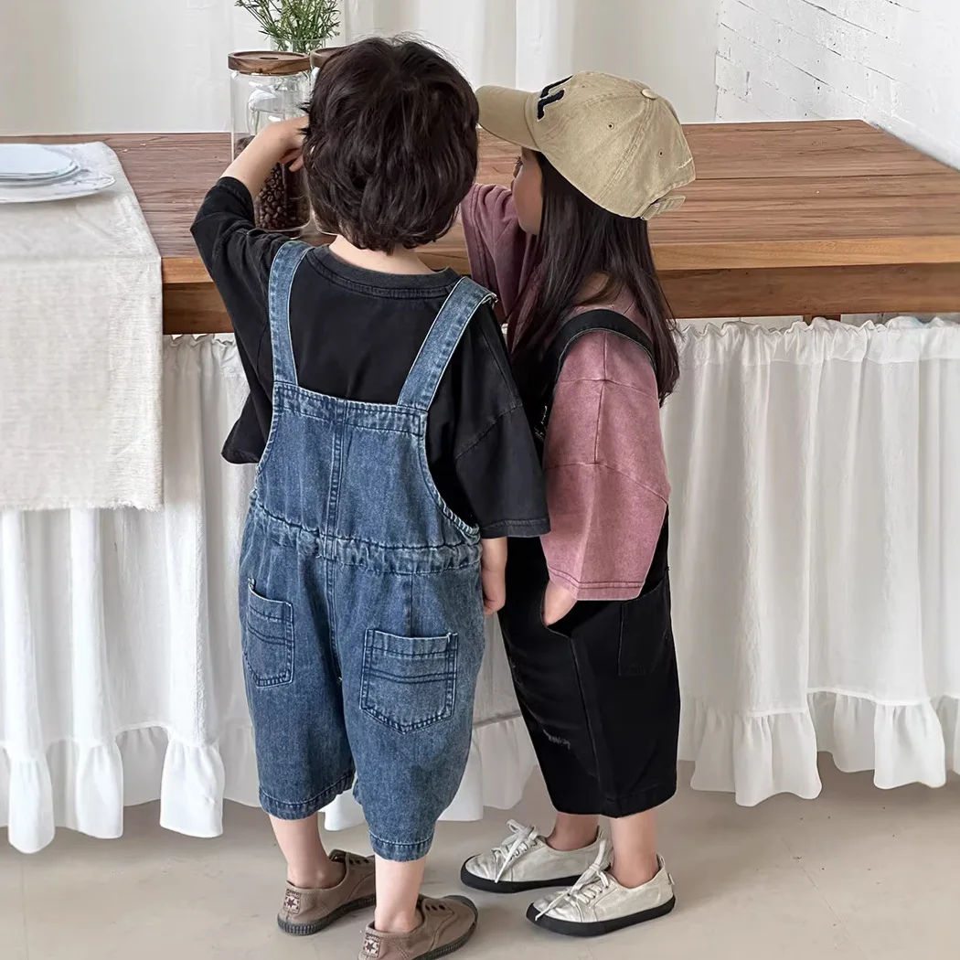 2026 Summer Unisex Kids Denim  - огляд і ціна Kids Outdoor Overalls