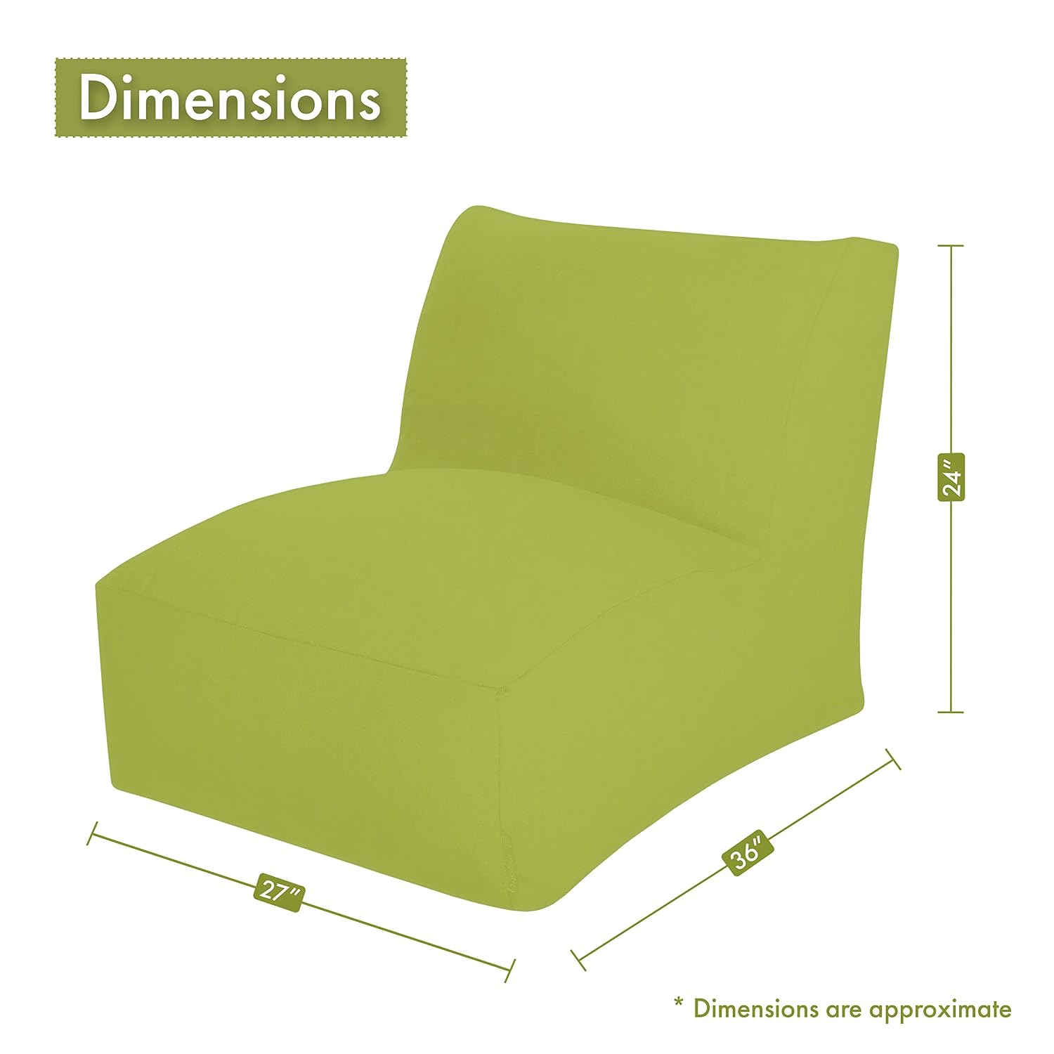 Large Bean Bag Chair for Adult - огляд і ціна Kids Outdoor Bean Bag Chair