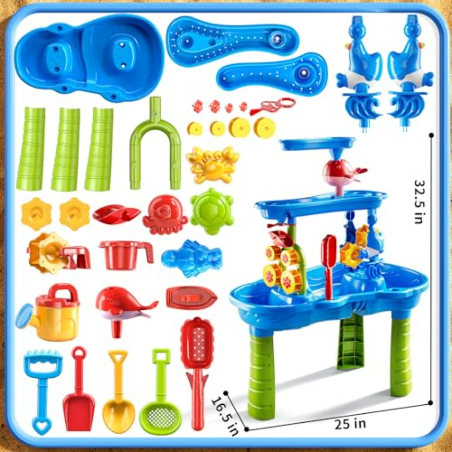 Outdoor 3-tier sensory play ta - огляд і ціна Kids Outdoor Sensory Table