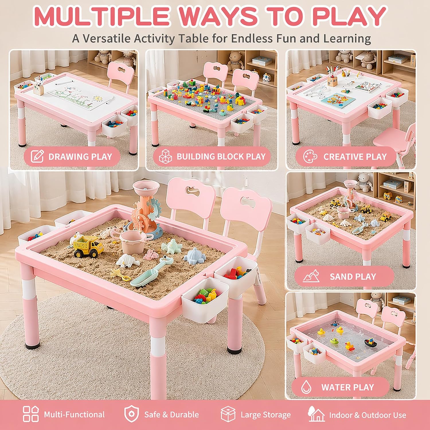 Kids Activity Table with Stora - огляд і ціна Kids Outdoor Sensory Table